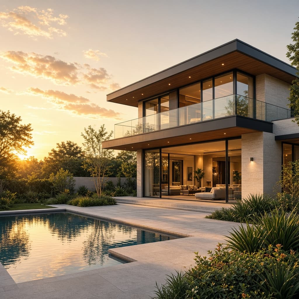 Villa exterior Meta ad creative